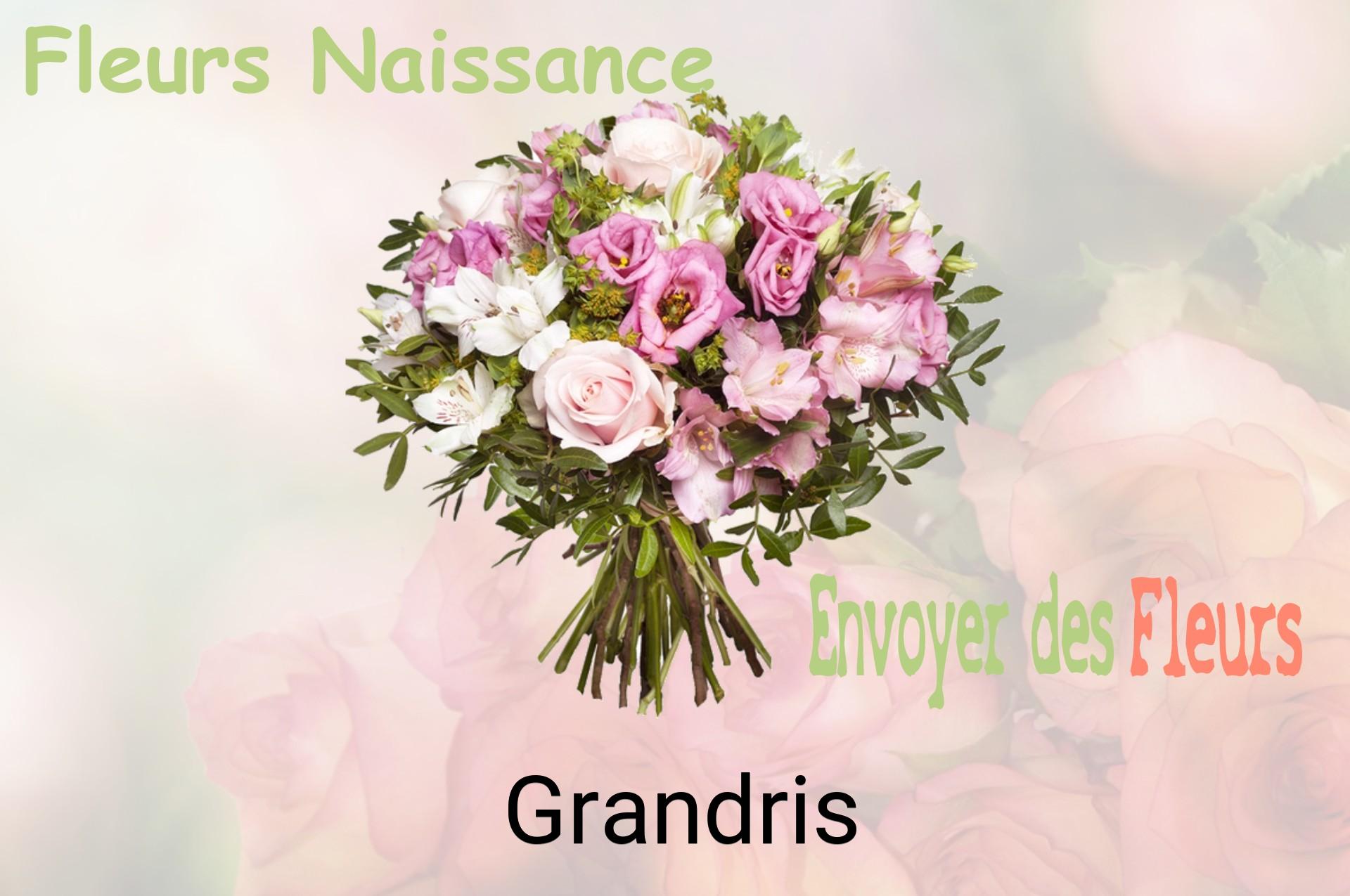 Bouquet de fleurs de naissance livré à Grandris